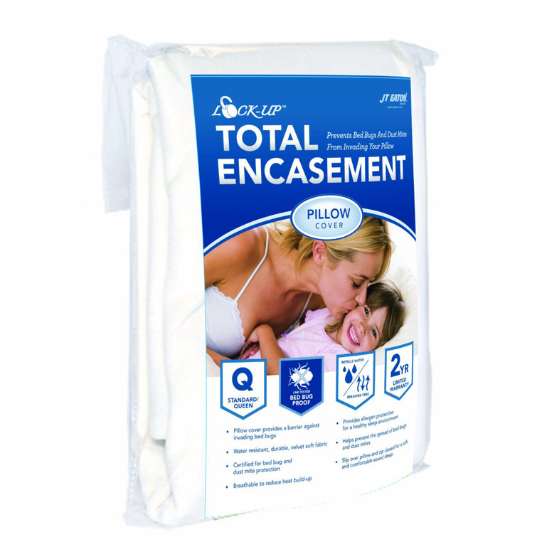 JT Eaton LockUp Total Encasement Bed Bug Pillow Protector & Reviews Wayfair
